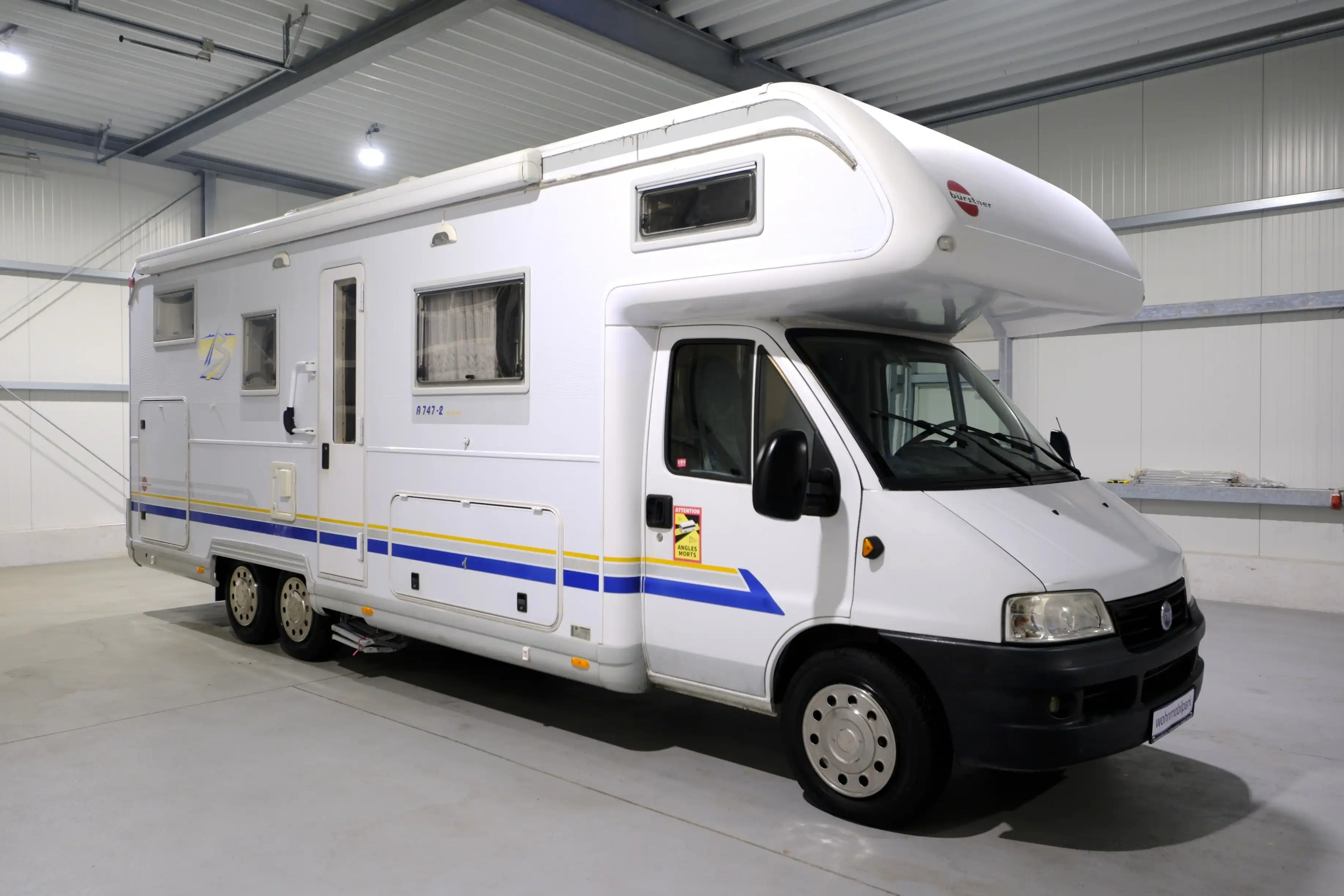 BUERSTNER A 747-2/Festbett/Garage/2x Klimaanlage/Solaranlage/Markise/dop.Boden/Finanzierung möglich